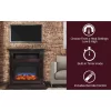 Sienna 34 In. Electric Fireplace W/ Multi-Color LED Insert And Mahogany Mantel - Cambridge CAM3437-1MAHLED