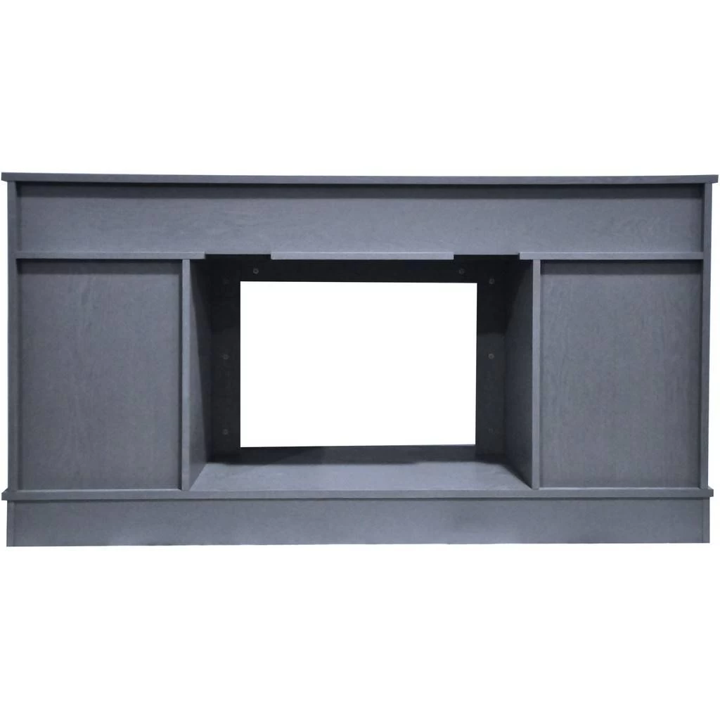 Savona 59 In. Electric Fireplace In Slate Blue With Entertainment Stand And Charred Log Display - Cambridge CAM6022-1SBL 4 Savona 59 In. Electric Fireplace In Slate Blue With Entertainment Stand And Charred Log Display - Cambridge CAM6022-1SBL - Image 4