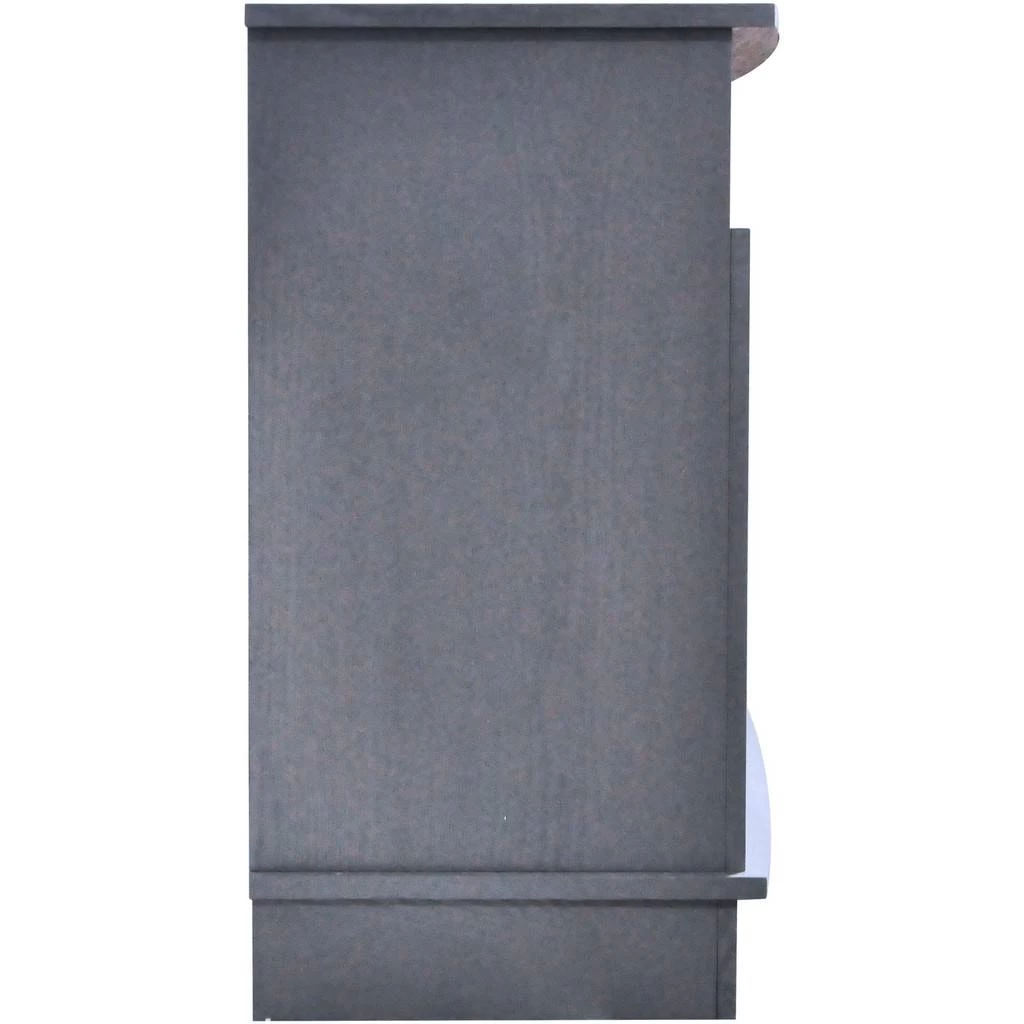 Savona 59 In. Electric Fireplace In Slate Blue With Entertainment Stand And Charred Log Display - Cambridge CAM6022-1SBL 5 Savona 59 In. Electric Fireplace In Slate Blue With Entertainment Stand And Charred Log Display - Cambridge CAM6022-1SBL - Image 5