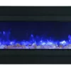 72" Electric Deep Built-in Only Comes With Optional Black Steel Surround - Amantii BI-72-DEEP-OD