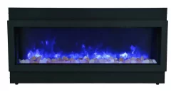 72" Electric Deep Built-in Only Comes With Optional Black Steel Surround - Amantii BI-72-DEEP-OD