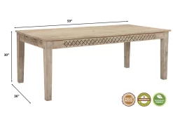 Olivar Carved Dining Table, 59" 15 Olivar Carved Dining Table, 59" -Home Haven Deals 311 521105 8
