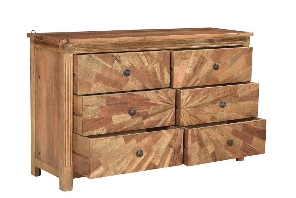 Melvin Ray 6-Drawer Dresser, Natural 3 Melvin Ray 6-Drawer Dresser, Natural - Image 3