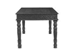 Felix 60" Carved Wood Dining Table In Antique Black - TF431102FE -Home Haven Deals 311 tf431102fe 3