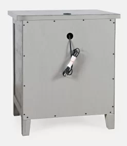 Maxton Contemporary Coastal Distressed Acacia USB Charging Nightstand - Jofran 2150-90 -Home Haven Deals 316 2150 90 9