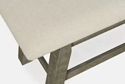 Telluride Rustic Distressed Pine 85" Upholstered Dining Bench - Jofran 2231-85KD -Home Haven Deals 316 2231 85kd 6