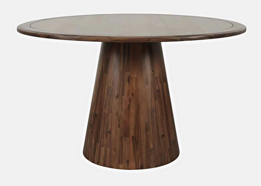 Nash Mid-Century Modern 50" Round Pedestal Dining Table - Jofran 2271-NASH50BTW 1 Nash Mid-Century Modern 50" Round Pedestal Dining Table - Jofran 2271-NASH50BTW