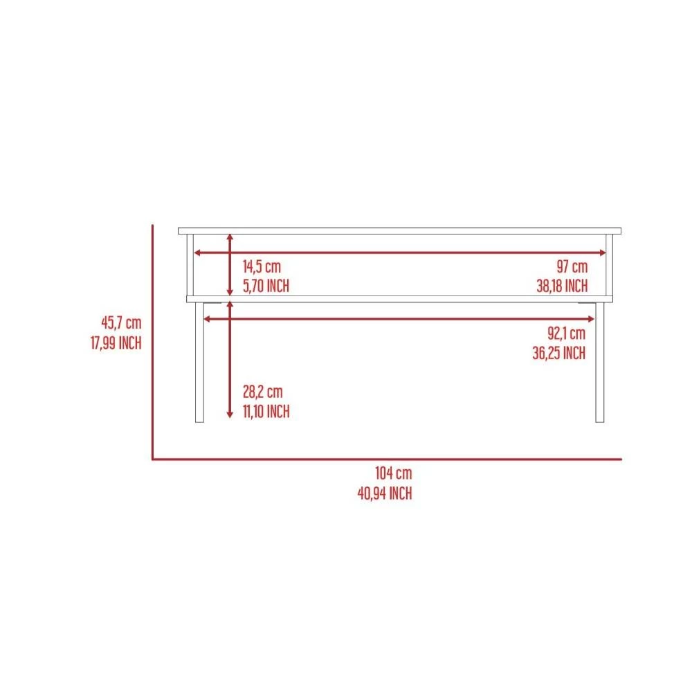 Viena Lift Top Coffee Table - Depot E-Shop DE-MLC6256 3 Viena Lift Top Coffee Table - Depot E-Shop DE-MLC6256 - Image 3