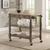 PAYSON TAUPE KITCHEN CART - Bernards 7123