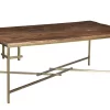 Crestview Collection Wood Corner Coffee Table In Gold - Crestview Collection CVFNR686