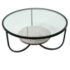 Evolution By Crestview Collection Marisol Metal Terrazzo Coffee Table In Black - Crestview Collection EVFZR3222