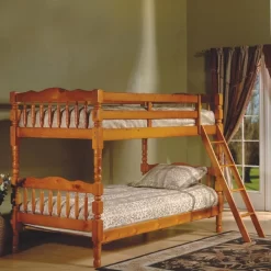 Better Home Products Charlotte Twin Over Twin Solid Wood Bunk Bed In Natural - Better Home Products 616859963344 -Home Haven Deals 329 616859963344 2