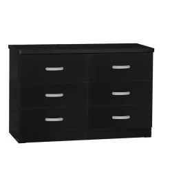 Better Home Products DD & PAM 6 Drawer Engineered Wood Bedroom Dresser In Black - Better Home Products 616859965645 -Home Haven Deals 329 616859965645 2