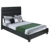 Napoli Faux Leather Upholstered Platform Bed Twin Black - Better Home Products NAPOLI-33-BLK