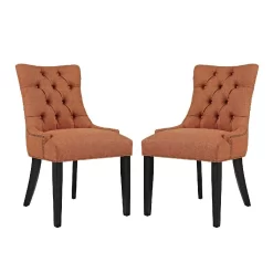 Regent Dining Side Chair Fabric Set Of 2 EEI-2743-ORA-SET