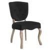 Array Vintage French Velvet Dining Side Chair EEI-2880-BLK