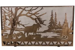 63"W X 35"H Moose Creek Fireplace Screen - Meyda Lighting 160770