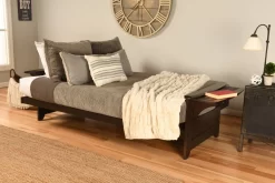 Phoenix Futon In Espresso With Handwoven Pewter Mattress - KFPHEPHWPWTLF5MD3 -Home Haven Deals 344 kfphephwpwtlf5md3 4