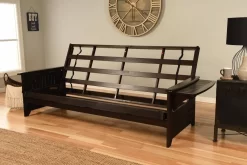 Phoenix Futon In Espresso With Handwoven Pewter Mattress - KFPHEPHWPWTLF5MD3 -Home Haven Deals 344 kfphephwpwtlf5md3 6