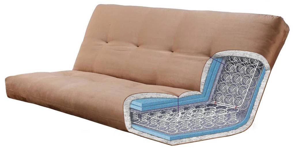 Queen-size Washington Futon With Storage Drawers And Linen Aqua Mattress - KFQWADRWLAQULF6MD4 5 Queen-size Washington Futon With Storage Drawers And Linen Aqua Mattress - KFQWADRWLAQULF6MD4 - Image 5