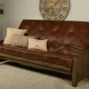 Queen-size Washington Futon With Saddle Brown Mattress - KFQWARWOTSLF6MD3