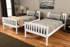 Claire Twin/Twin Bunk Bed With Trundle, White - KFTTCLTWHT5 -Home Haven Deals 344 kfttcltwht5 4