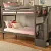 Kelcie Twin - Twin Bunk Bed Dark Gray - Kodiak Furniture KFTTKLCGR6