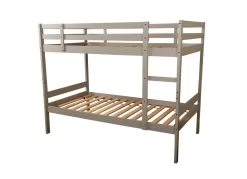 Sydney Twin/Twin Bunk Bed In Light Gray With Linen Stone Mattresses - KFTTSYDLGLSTN4 -Home Haven Deals 344 kfttsydlglstn4 4