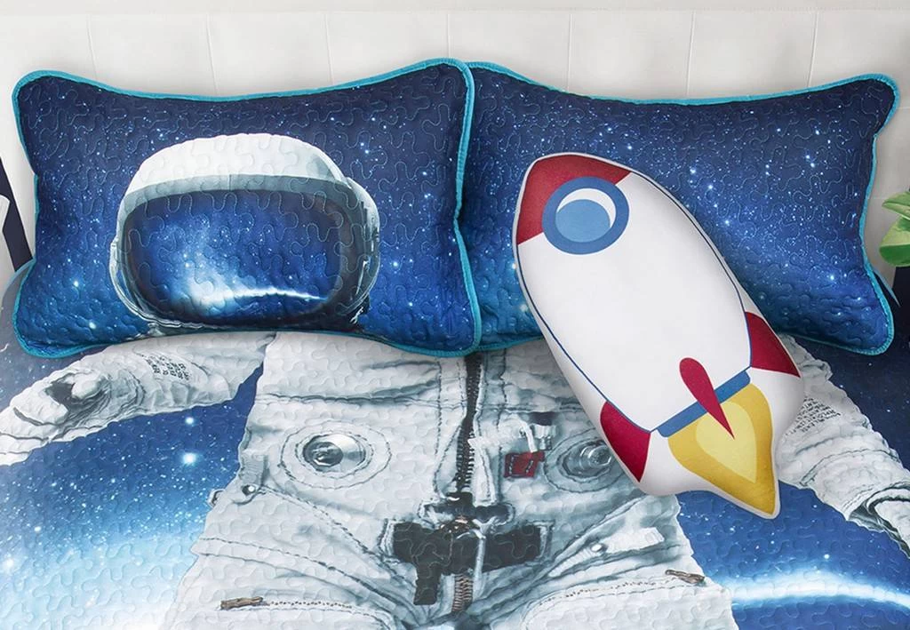 Quilt 3PC Set DQ Astronaut - Safdie & Co 60133.EC3DQ.05 2 Quilt 3PC Set DQ Astronaut - Safdie & Co 60133.EC3DQ.05 - Image 2