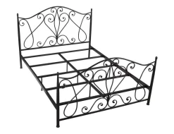 Black Matte King Size Metal Bed Frame - Legacy Home Furniture & Decor BED-B2010156-HSM