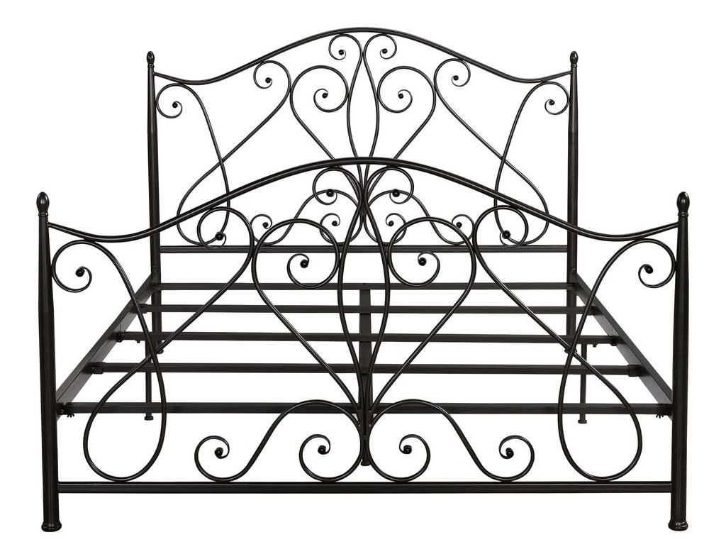Black Matte King Size Metal Bed Frame - Legacy Home Furniture & Decor BED-B2010156-HSM 2 Black Matte King Size Metal Bed Frame - Legacy Home Furniture & Decor BED-B2010156-HSM - Image 2
