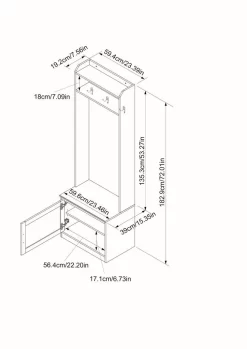 Chico Hall Tree In Espresso - Legacy Home Furniture & Decor HLT-C1910221-HSM -Home Haven Deals 353 hlt c1910221 hsm 8