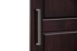 100% Solid Wood Metro 2-Door Wardrobe With Raised Panel Doors, Java - Palace Imports 7106D -Home Haven Deals 361 7106d 3