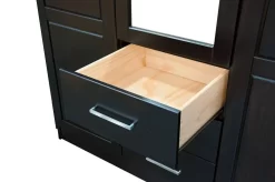 100% Solid Wood Metro 2-Door Wardrobe With Raised Panel Doors, Java - Palace Imports 7106D -Home Haven Deals 361 7106d 4