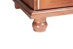 100% Solid Wood Kyle 4-Door Wardrobe, Mocha - Palace Imports 8203 -Home Haven Deals 361 8203 3