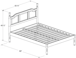 100% Solid Wood Kyle Queen Bed In White - Palace Imports 8751 5 100% Solid Wood Kyle Queen Bed In White - Palace Imports 8751 -Home Haven Deals 361 8751 3