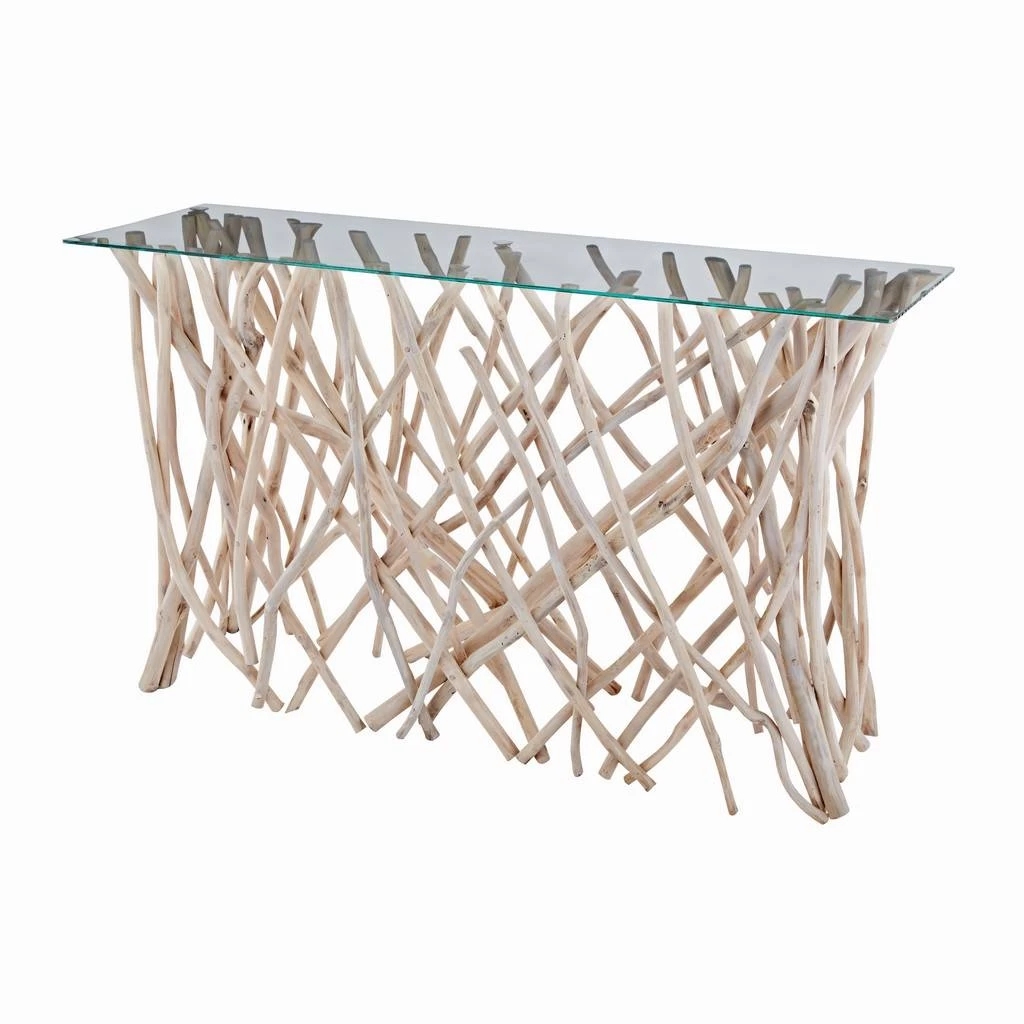 Teak Root Console Table - Glass Top - Elk Lighting 162-027 1 Teak Root Console Table - Glass Top - Elk Lighting 162-027