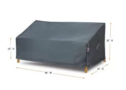 Sofa Wide Cover - Shield Titanium - Comfort Care COV-TC23W