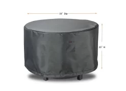 Fire Table Round 36" Cover - Shield Titanium - Comfort Care COV-TTR36
