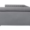 Evelina Queen Size Upholstered Button Tufted Daybed Without Trundle In Light Grey - CasePiece USA C50014-511