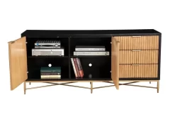 Larsen TV Console, Black - Origins By Alpine 7400BLK-10 -Home Haven Deals 380 7400blk 10 6