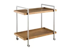 Gensler 2-Shelf Soild Wood Warm Mango Bar Cart - Martin Svensson 3714101 -Home Haven Deals 381 3714101 1