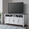 Martin Svensson Home Foundry 65" TV Stand In White Stain With Grey Top - Martin Svensson 90925