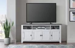 Martin Svensson Home Foundry 65" TV Stand In White Stain With Grey Top - Martin Svensson 90925 -Home Haven Deals 381 90925 5