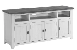 Martin Svensson Home Foundry 65" TV Stand In White Stain With Grey Top - Martin Svensson 90925 -Home Haven Deals 381 90925 6
