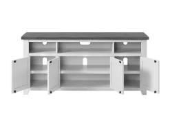Martin Svensson Home Foundry 65" TV Stand In White Stain With Grey Top - Martin Svensson 90925 -Home Haven Deals 381 90925 7