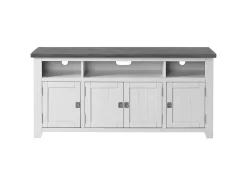 Martin Svensson Home Foundry 65" TV Stand In White Stain With Grey Top - Martin Svensson 90925 -Home Haven Deals 381 90925 8