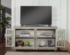 Martin Svensson Home Elegant 63" TV Stand In Antique Silver - Martin Svensson 91004 -Home Haven Deals 381 91004 4