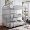 Cairo Bunk Bed - Triple Twin In Silver - Acme Furniture 38100