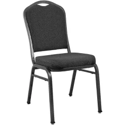 Advantage Premium Patterned Black Crown Back Banquet Chair - Flash Furniture CBMW-221